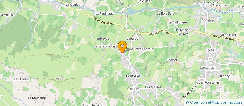 localisation de l'entreprise AMBIANCE DECO VEGETALE à PORTE-DES-PIERRES-DOREES