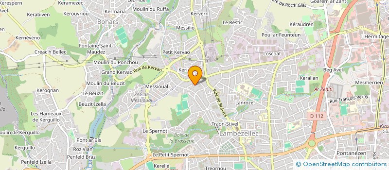 localisation de l'entreprise AMBIANCE & DECOR à BREST