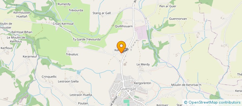 localisation de l'entreprise AMBIANCE DECOR  GUENGAT