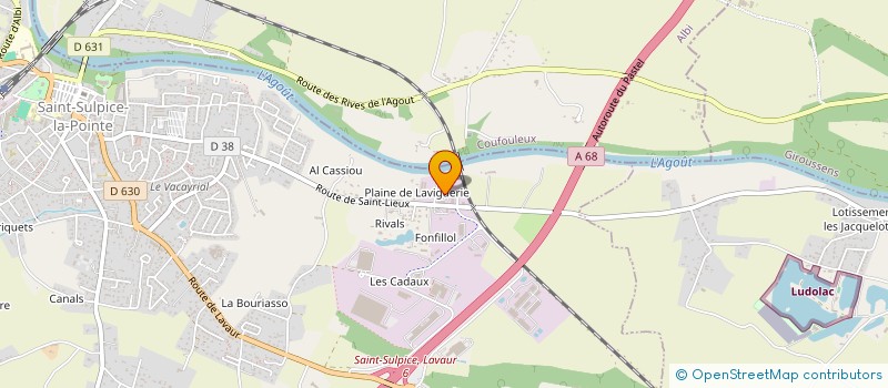 localisation de l'entreprise AMBIANCE & DESIGN à SAINT-SULPICE-LA-POINTE