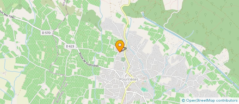 localisation de l'entreprise AMBIANCE ENVIRONNEMENT  POURRIERES