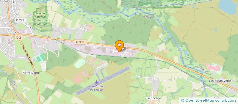 localisation de l'entreprise AMBIANCE ET FLORAISON  LESSAY