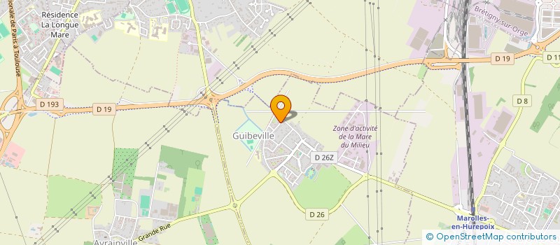 localisation de l'entreprise AMBIANCE ET PEINTURE à GUIBEVILLE