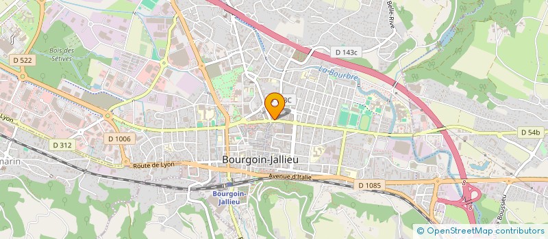 localisation de l'entreprise AMBIANCE EXTERIEURE BERJALLIENNE  BOURGOIN-JALLIEU