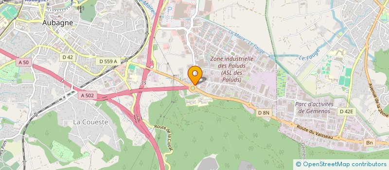 localisation de l'entreprise AMBIANCE FEU à AUBAGNE