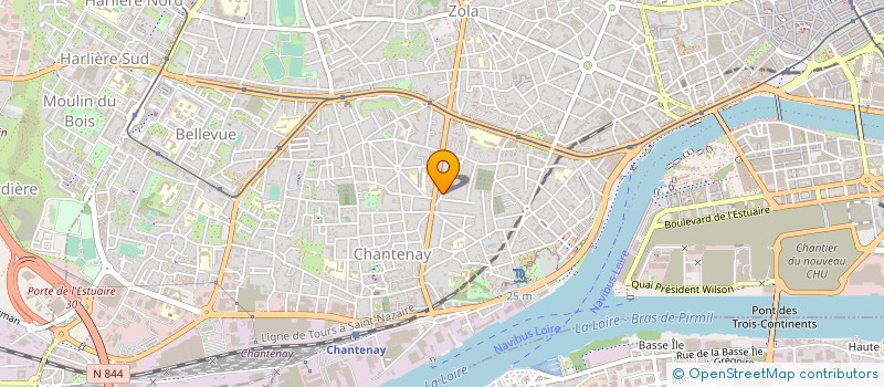 localisation de l'entreprise AMBIANCE HABITAT à NANTES