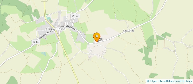 localisation de l'entreprise AMBIANCE HABITAT à ALLIGNY-COSNE