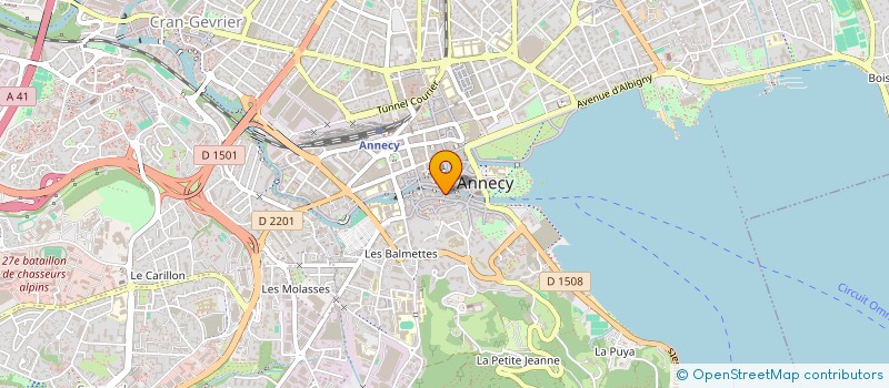 localisation de l'entreprise AMBIANCE INTERIEUR à ANNECY