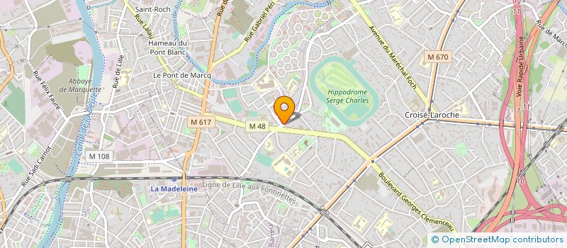 localisation de l'entreprise AMBIANCE INTERIEURE à MARCQ-EN-BARŒUL