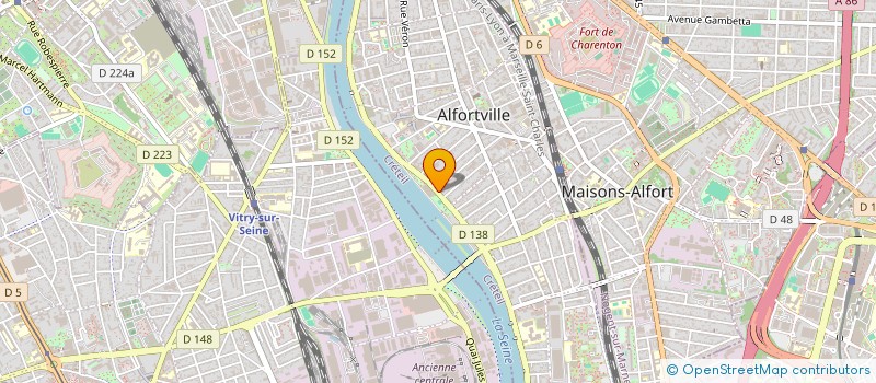 localisation de l'entreprise AMBIANCE LUMIERE à ALFORTVILLE