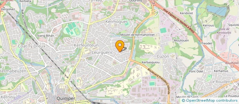 localisation de l'entreprise AMBIANCE MAITRISE  QUIMPER