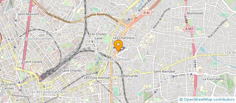 localisation de l'entreprise AMBIANCE MENUISERIES à MARSEILLE