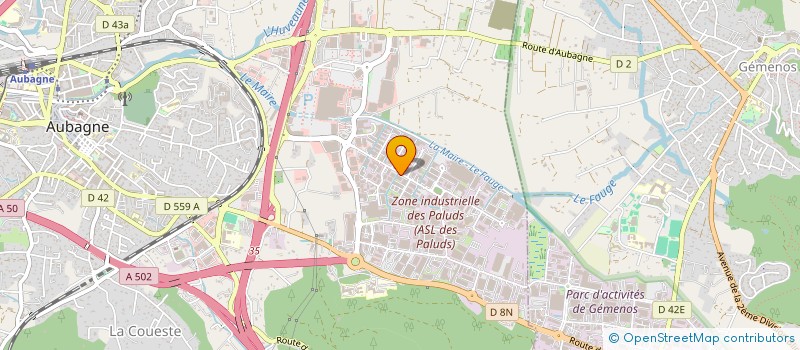 localisation de l'entreprise AMBIANCE & NATURE  AUBAGNE