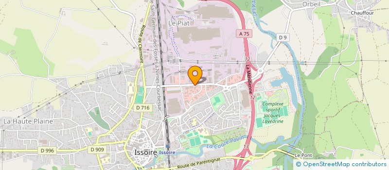 localisation de l'entreprise AMBIANCE NATURE  ISSOIRE