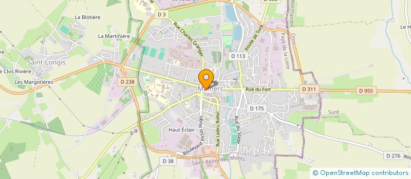 localisation de l'entreprise AMBIANCE OPTIQUE 2  MAMERS