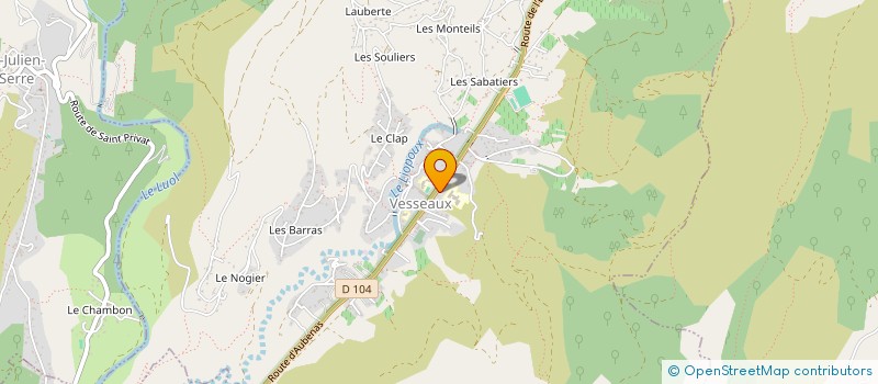 localisation de l'entreprise AMBIANCE OPTIQUE  VESSEAUX