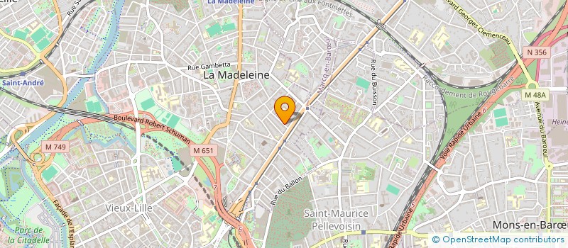 localisation de l'entreprise AMBIANCE PARQUET à LA MADELEINE