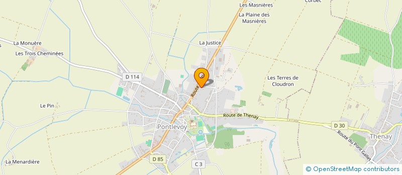 localisation de l'entreprise AMBIANCE PIERRE 41  PONTLEVOY