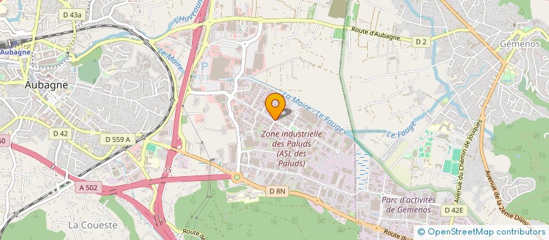 localisation de l'entreprise AMBIANCE PIERRE ET CARRELAGES à AUBAGNE
