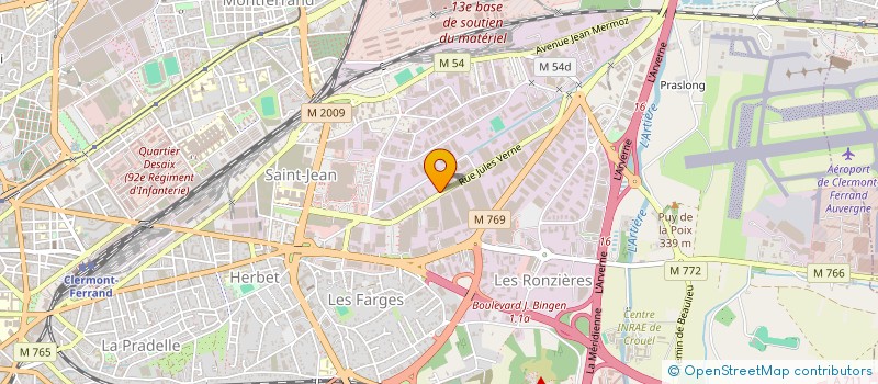 localisation de l'entreprise AMBIANCE SOLS ET MURS à CLERMONT-FERRAND