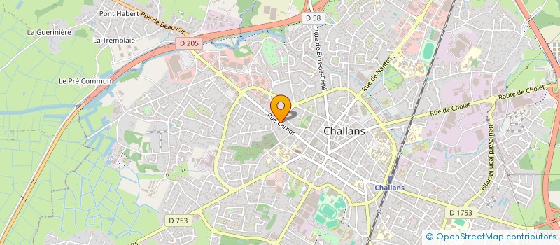 localisation de l'entreprise AMBIANCE SPAS ET PISCINES à CHALLANS