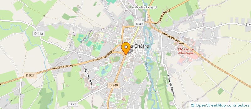 localisation de l'entreprise AMBIANCE TRAITEUR AUFRERE à LA CHATRE