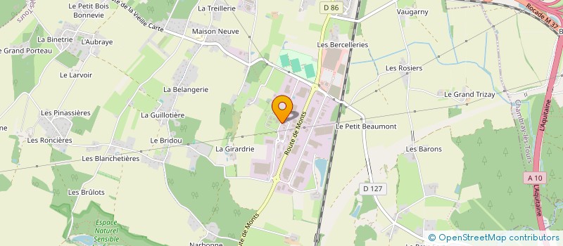 localisation de l'entreprise AMBIANCE VENDING à JOUE-LES-TOURS