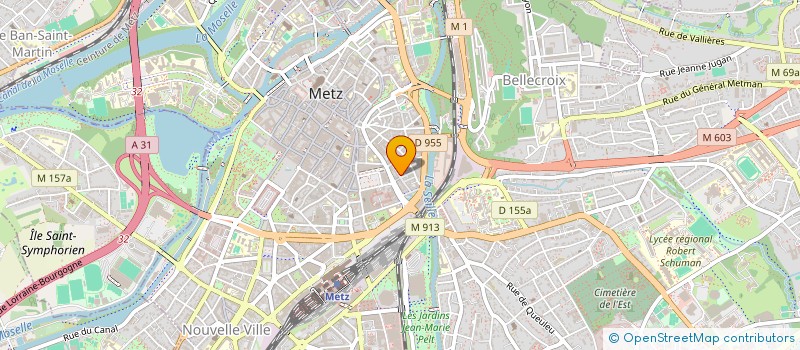 localisation de l'entreprise AMBIANCE VOYAGES  METZ