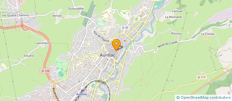 localisation de l'entreprise AMBIANCE Z2M à AURILLAC