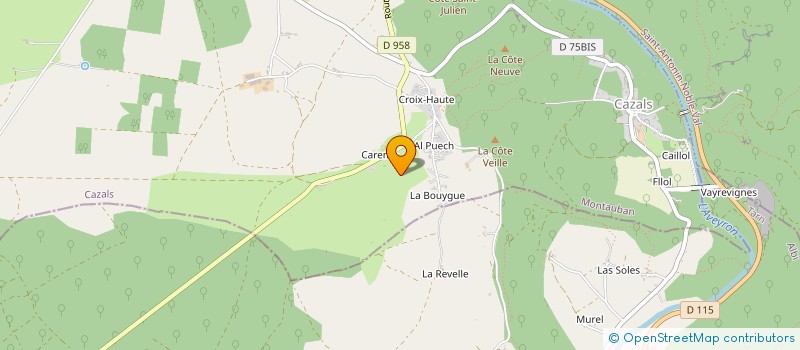 localisation de l'entreprise AMBIANCES CONCEPT  SAINT ANTONIN NOBLE VAL