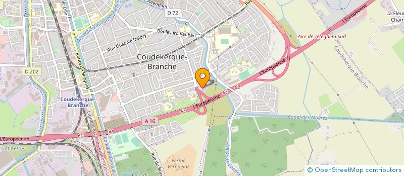 localisation de l'entreprise AMBIANCES & DECORATIONS  COUDEKERQUE-BRANCHE