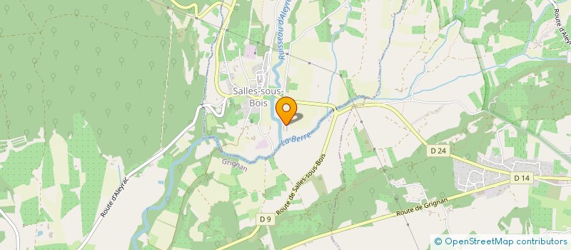 localisation de l'entreprise AMBIANCES ET BAINS  SALLES-SOUS-BOIS