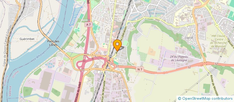 localisation de l'entreprise AMBIANCES ET COULEURS à VALENCE