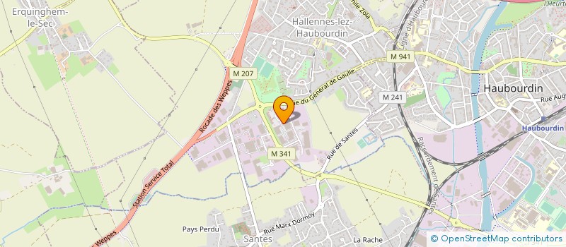localisation de l'entreprise AMBIANCES ET SPA à HALLENNES-LEZ-HAUBOURDIN