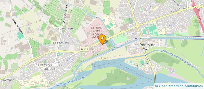 localisation de l'entreprise AMBIANCES FLAMMES ANGERS  LES PONTS-DE-CE