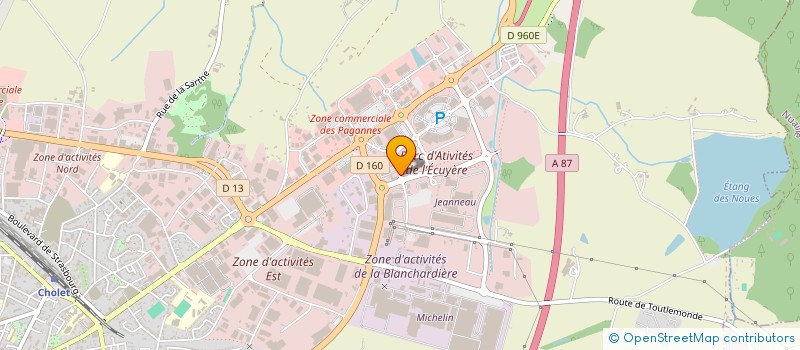 localisation de l'entreprise AMBIANCES FLAMMES CHOLET à CHOLET