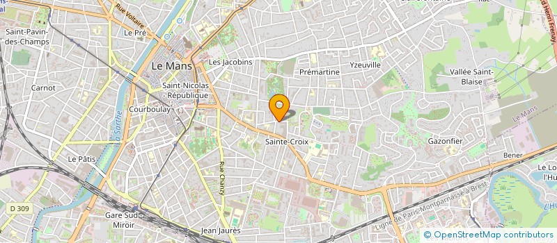 localisation de l'entreprise AMBIN  LE MANS