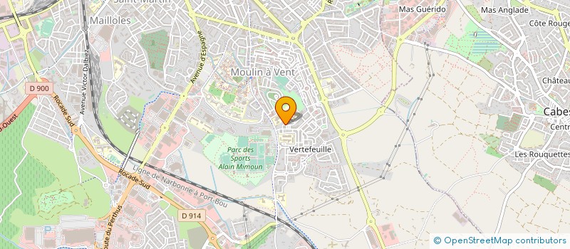 localisation de l'entreprise AMBIT PEINTURES  PERPIGNAN