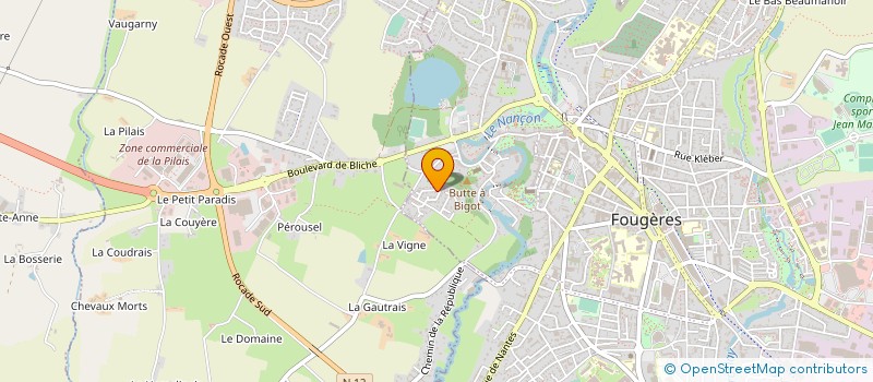 localisation de l'entreprise AMBITIEUSE à FOUGERES