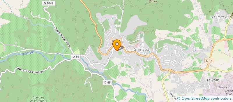 localisation de l'entreprise AMBITION à GRIMAUD