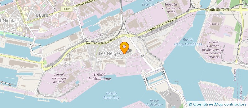 localisation de l'entreprise AMBITION  LE HAVRE