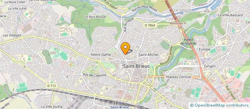 localisation de l'entreprise AMBITION à SAINT-BRIEUC