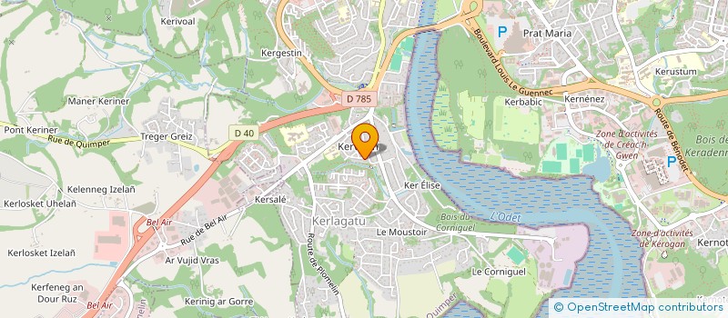 localisation de l'entreprise AMBITION ADB à QUIMPER