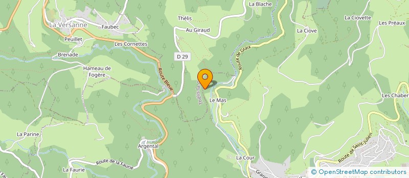 localisation de l'entreprise AMBITION DRESSAGE  LA VERSANNE