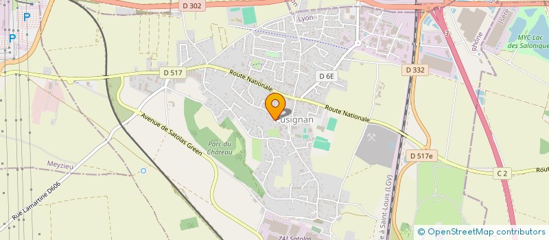 localisation de l'entreprise AMBITION PHARMACIE  PUSIGNAN