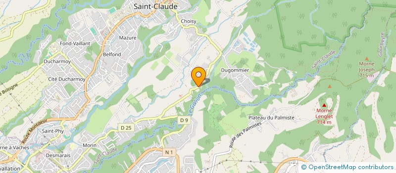 localisation de l'entreprise AMBITION SAS à SAINT-CLAUDE