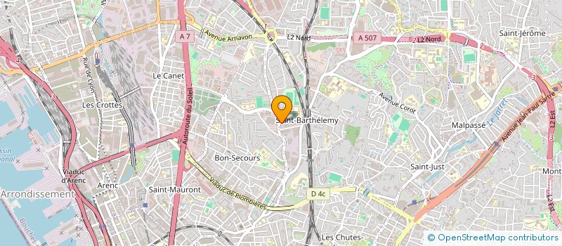 localisation de l'entreprise AMBITION & SOLIDARITE JEUNESSES  MARSEILLE