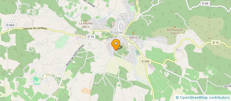 localisation de l'entreprise AMBITION SYSTEME à ROGNES