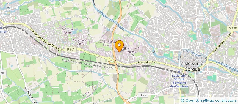 localisation de l'entreprise AMBITIONS à L'ISLE-SUR-LA-SORGUE