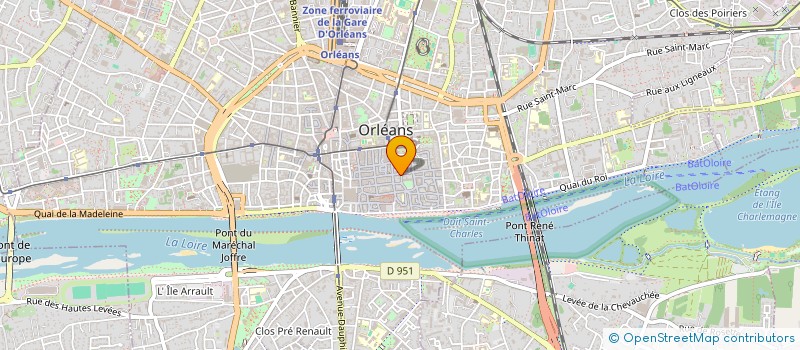 localisation de l'entreprise AMBITIONS 45 à ORLEANS